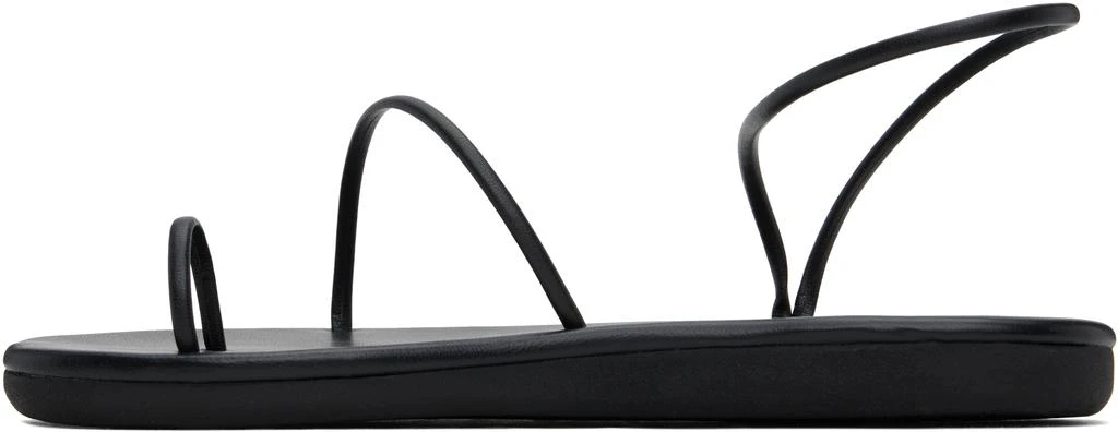 ANCIENT GREEK SANDALS Black Kansiz Sandals 3