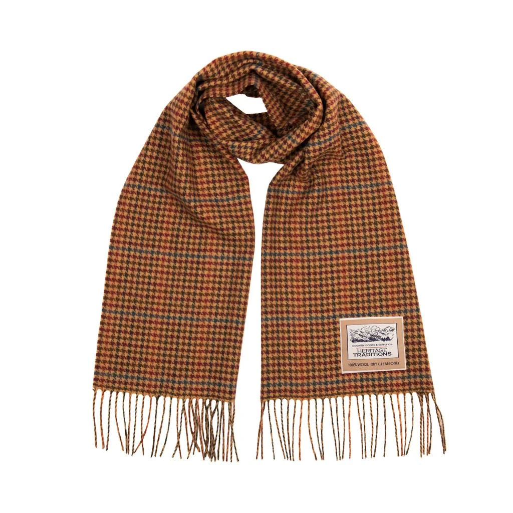 Heritage Heritage Traditions - Wool Houndstooth Scarf - Antique Hound