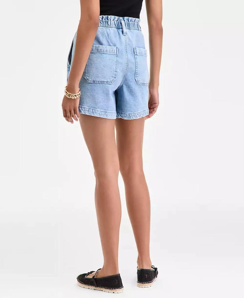 On 34th Women's Denim High Rise Paperbag-Waist Shorts, Exclusively at Macy's 4