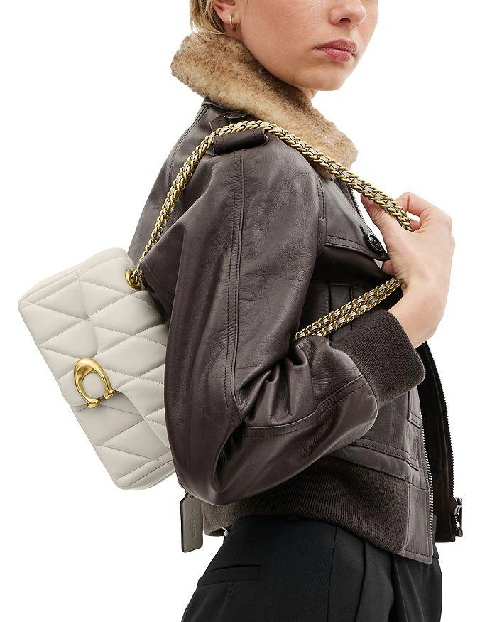 Coach Quilted Tabby Shoulder Bag 20 With Chain 2