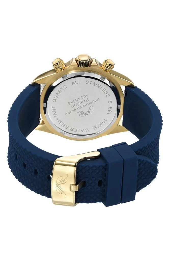 Porsamo Bleu Men's Preston Sport Silicone Strap Watch, 41mm 3