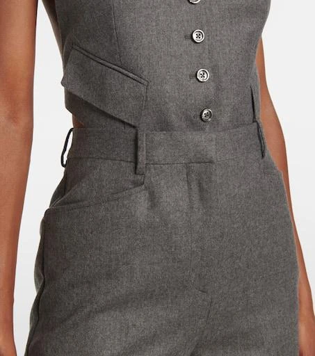 Tom Ford High-rise wool twill bootcut pants 4