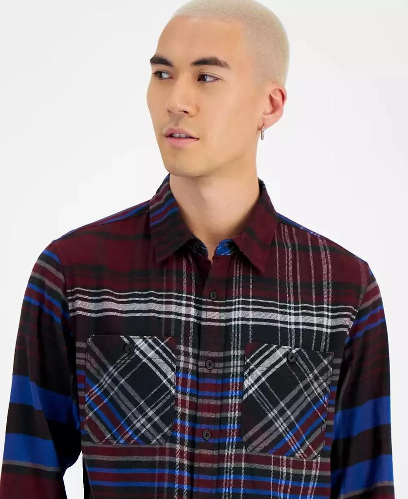 Sun + Stone Men's Olly Plaid Flannel Shirt, Created for Macy's 2