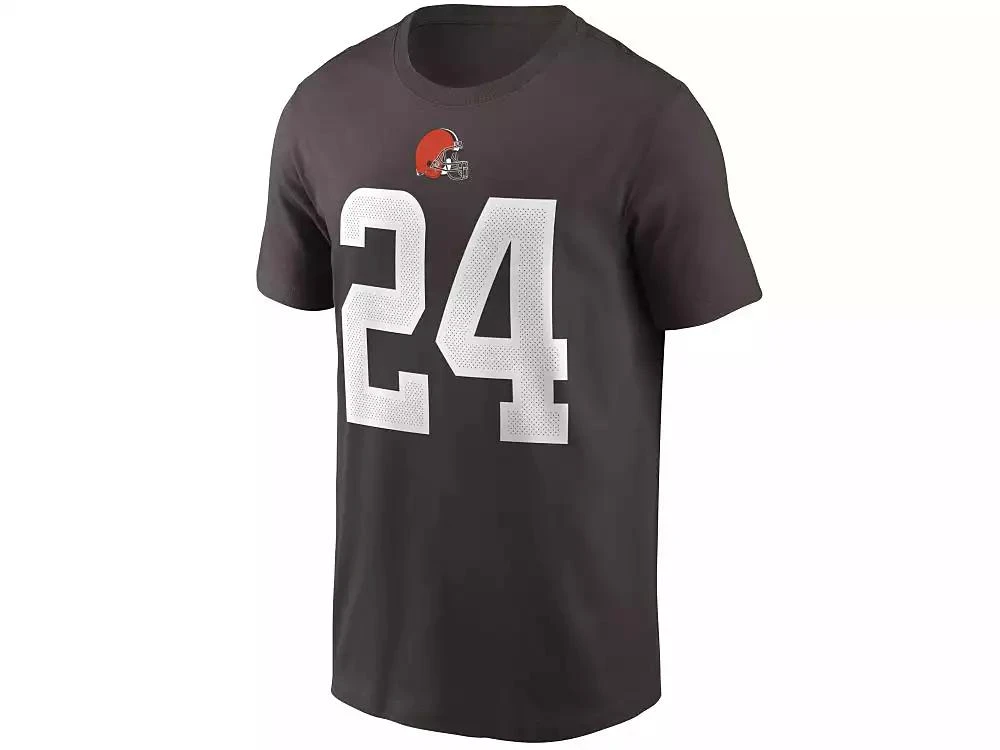 NIKE Cleveland Browns Men's Pride Name and Number Wordmark T-shirt - Nick Chubb 2