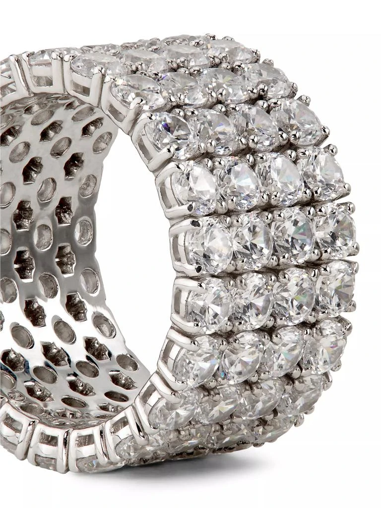 Adriana Orsini Diana Rhodium-Plated &amp; Cubic Zirconia Infinity Ring 3