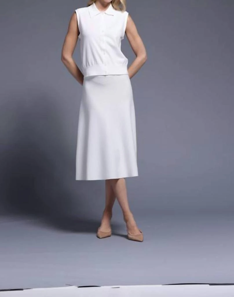 Minnie Rose Minnie Rose - Button Front Sleeveless Polo Top 4