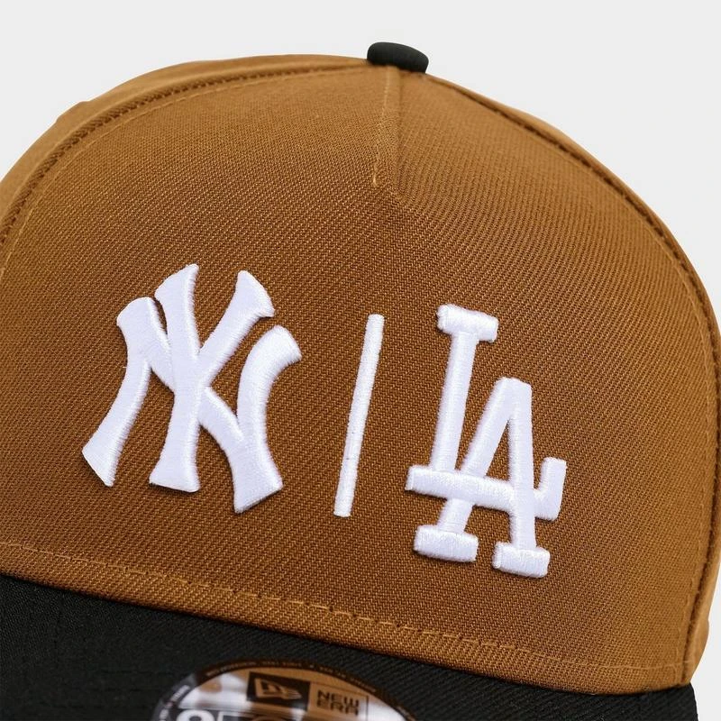 New Era New Era New York Yankees Los Angeles Dodgers MLB 9FORTY A-Frame Snapback Hat 4