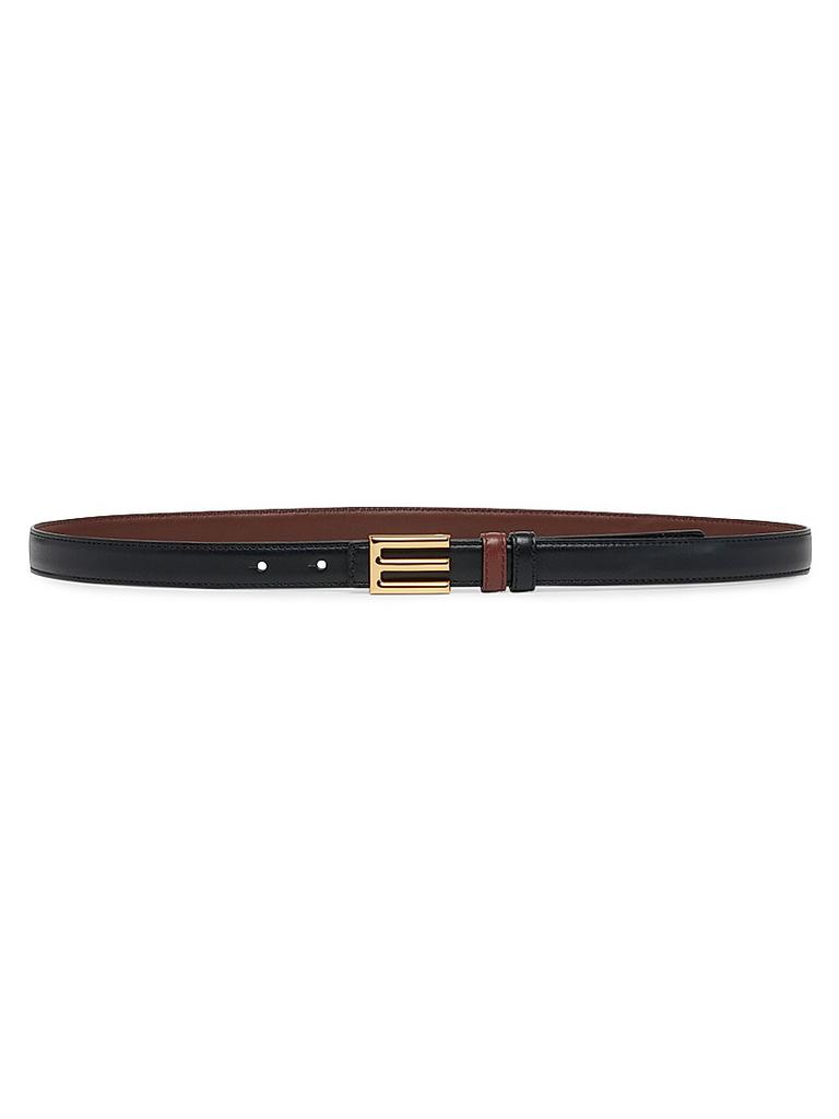 ETRO Monogram Leather Reversible Belt