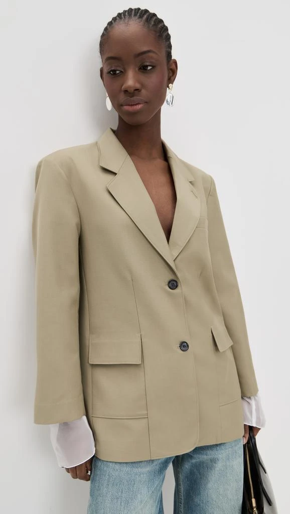 Simonett Structured Sheer Cuff Blazer 1