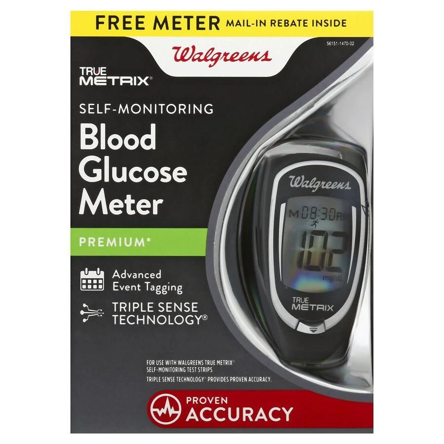 Walgreens Premium True Metrix Self-Monitoring Blood Glucose Meter 1