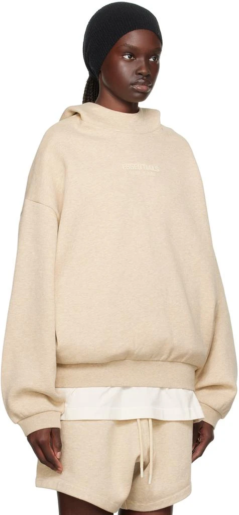 Essentials Beige Bonded Hoodie 2