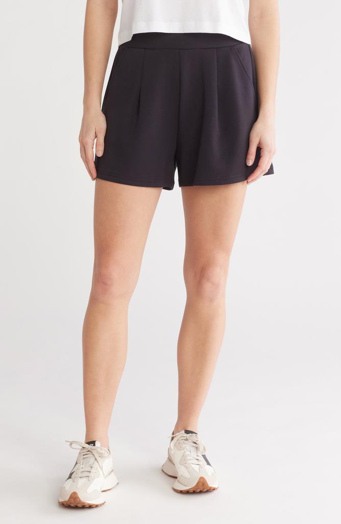Zella Whisper Knit Pleated Shorts