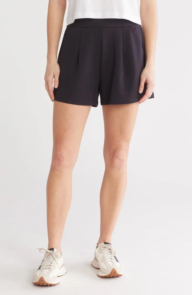 Zella Whisper Knit Pleated Shorts 1