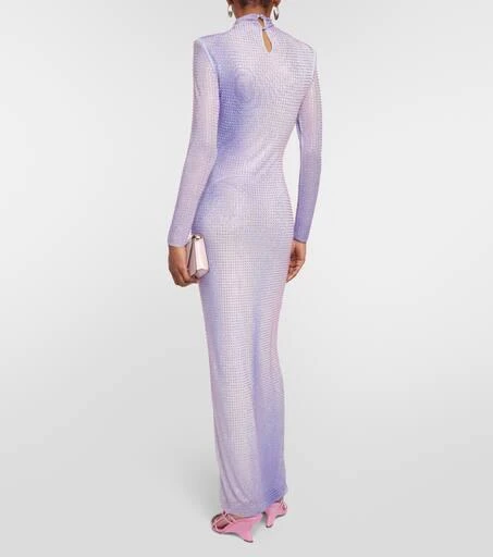 Self Portrait Crystal-embellished maxi dress 3