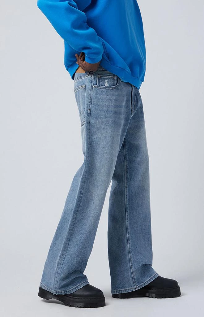 PacSun Jordan Baggy Bootcut Jeans Light Indigo 3