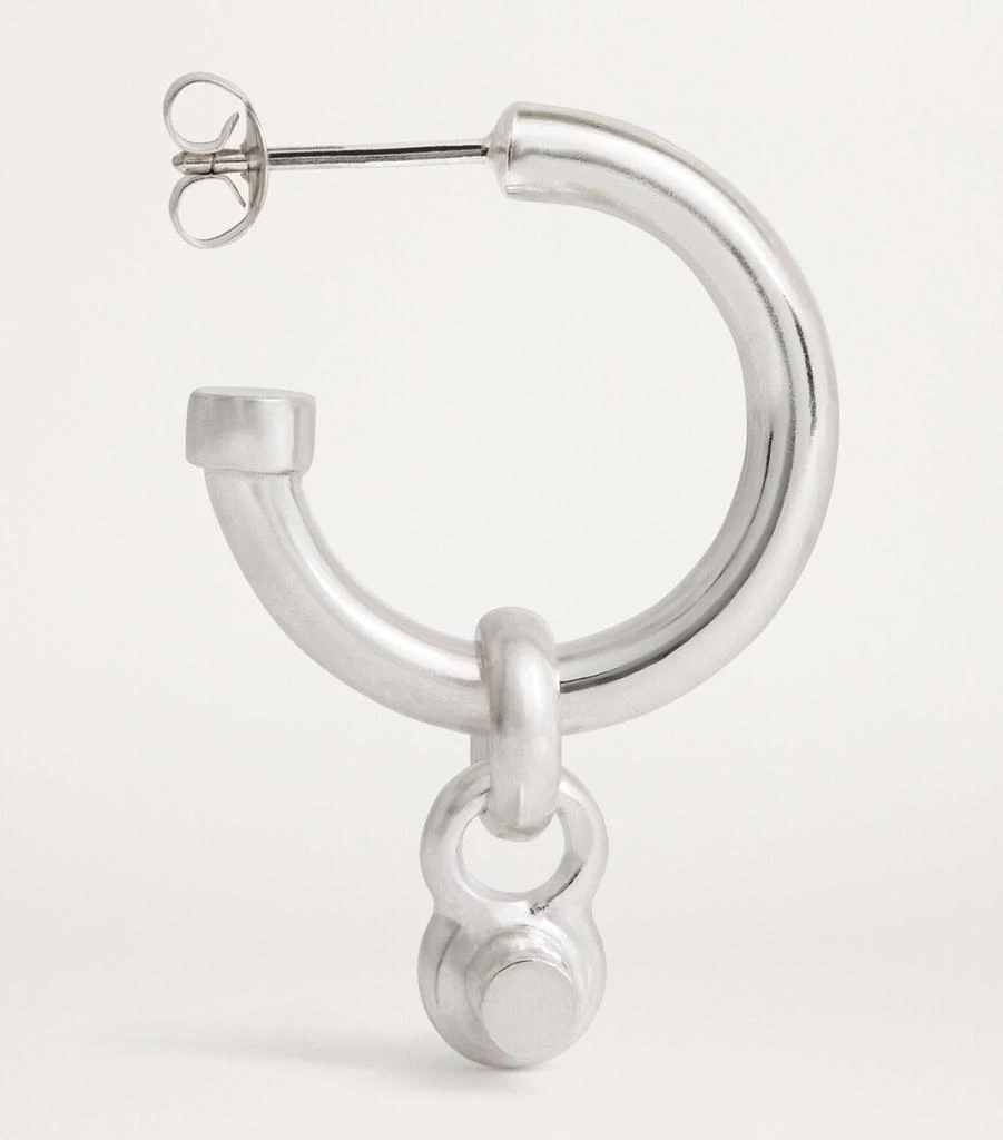 TILLY SVEAAS Medium Sterling Silver T-Bar Hoop Earrings 4