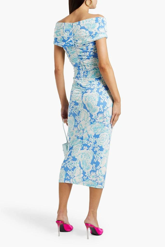 Diane von Furstenberg Stephen off-the-shoulder printed jersey midi dress 3