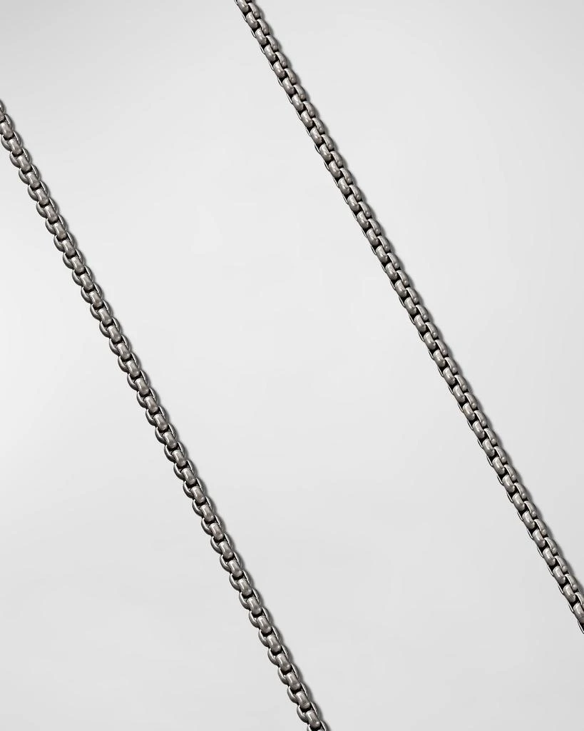 David Yurman Men's Box Chain Necklace in Gray Titanium, 2.7mm, 24"L 4