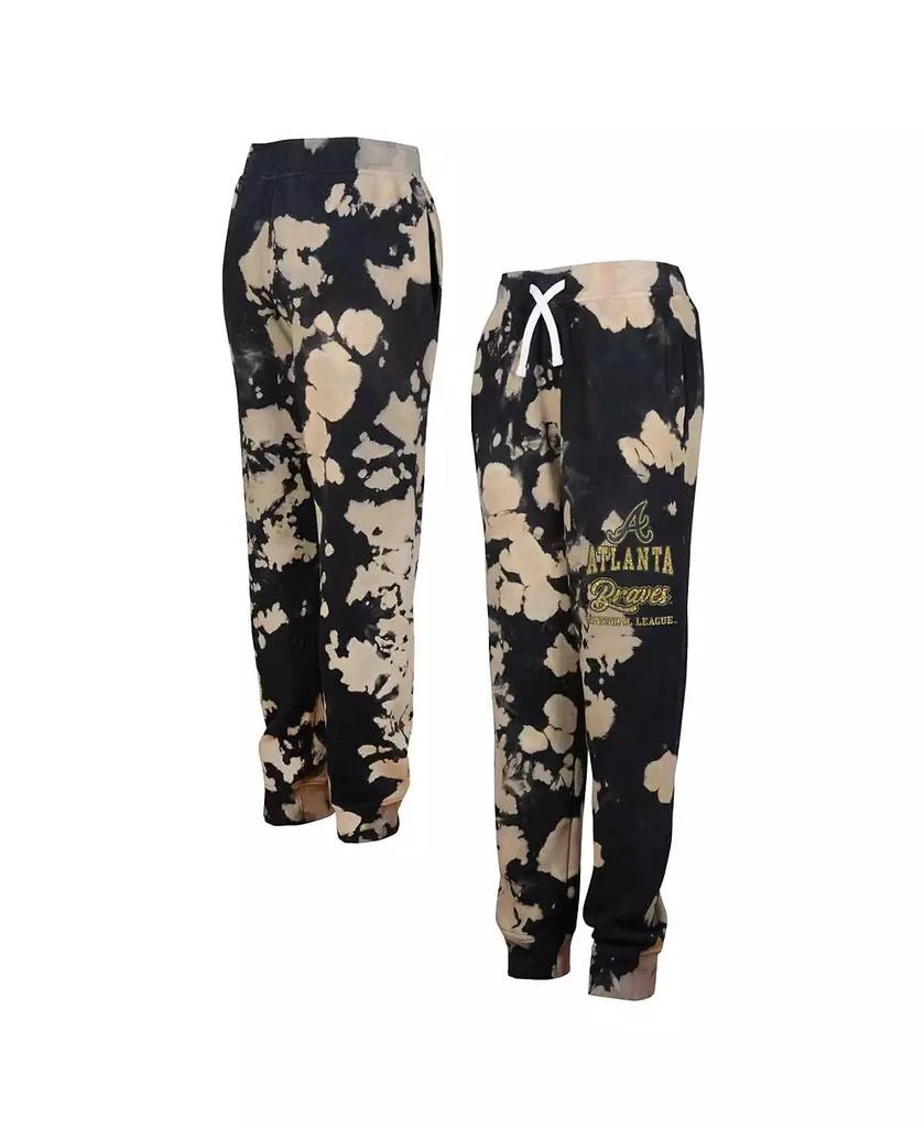 Outerstuff Big Boys Black Distressed Atlanta Braves Lose Yourself Fleece Pants 1