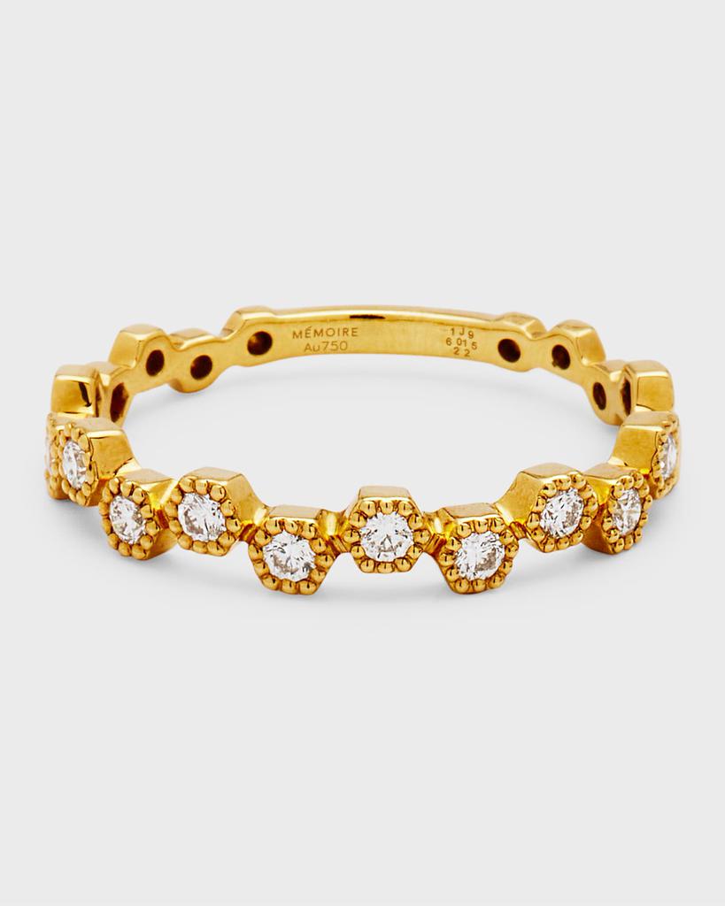 Memoire Stack'Em 18k Diamond Ring, Size 6.5