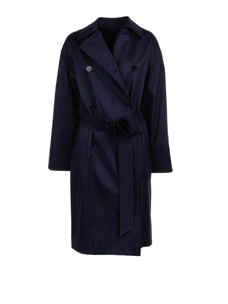 Max Mara Max Mara Studio Ebrien Double-Breasted Belted Coat from Cettire