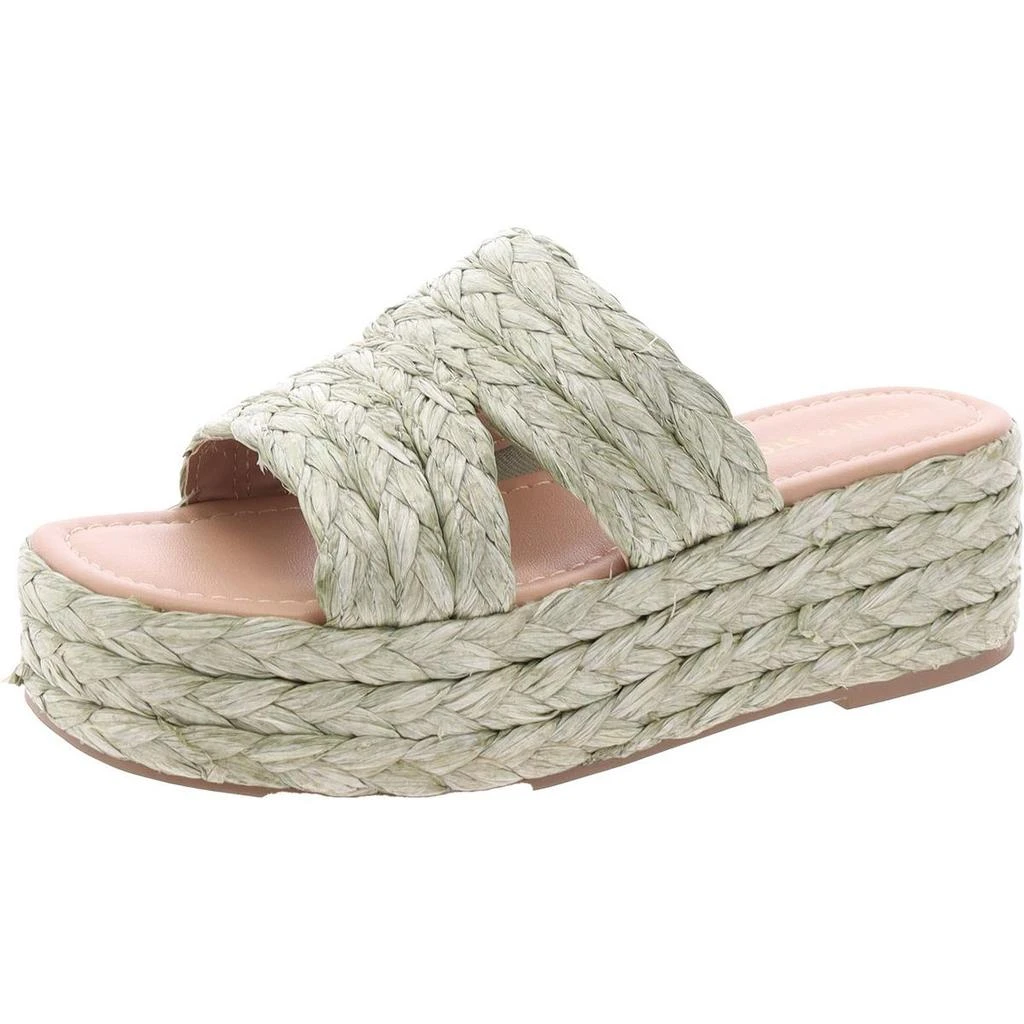 Sun + Stone Olinkaa Womens Woven Open Toe Flatform Sandals 1