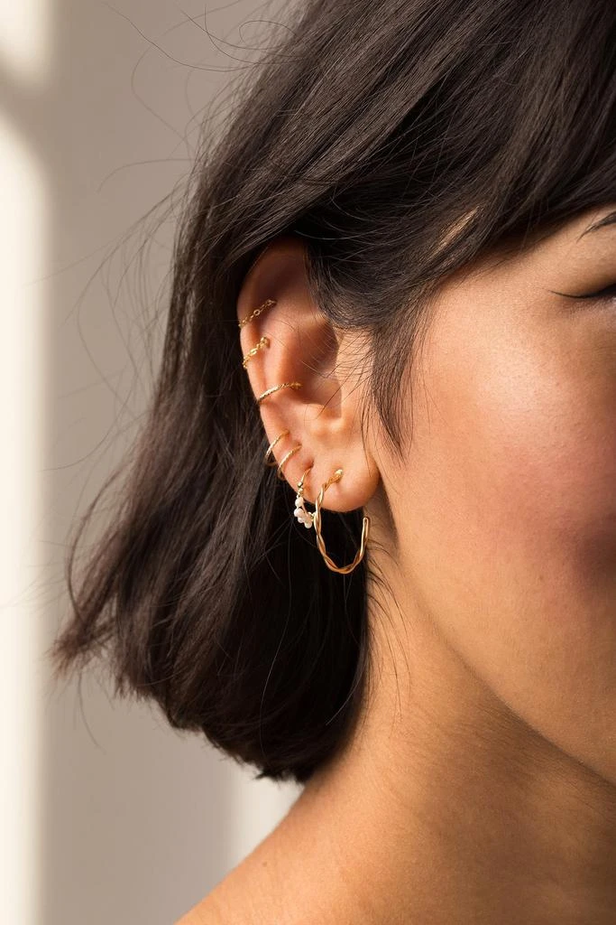 预计3周后发货 YAY Paris Boucles D'Oreilles Chaînette Essentiel - Or 7