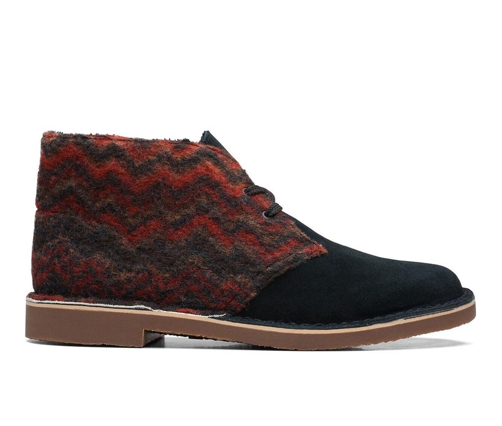 Red clarks desert boots deals