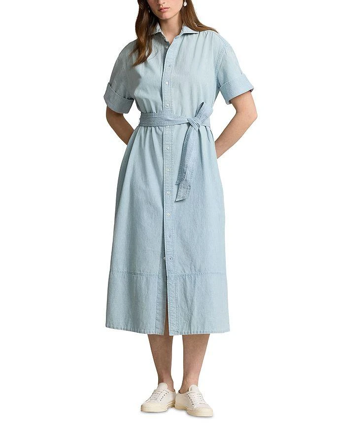 Ralph Lauren Chambray Midi Shirt Dress 1