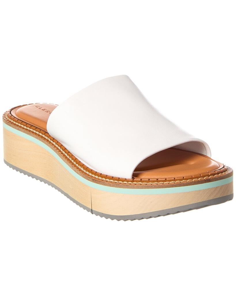 Clergerie Fastw Leather Platform Sandal