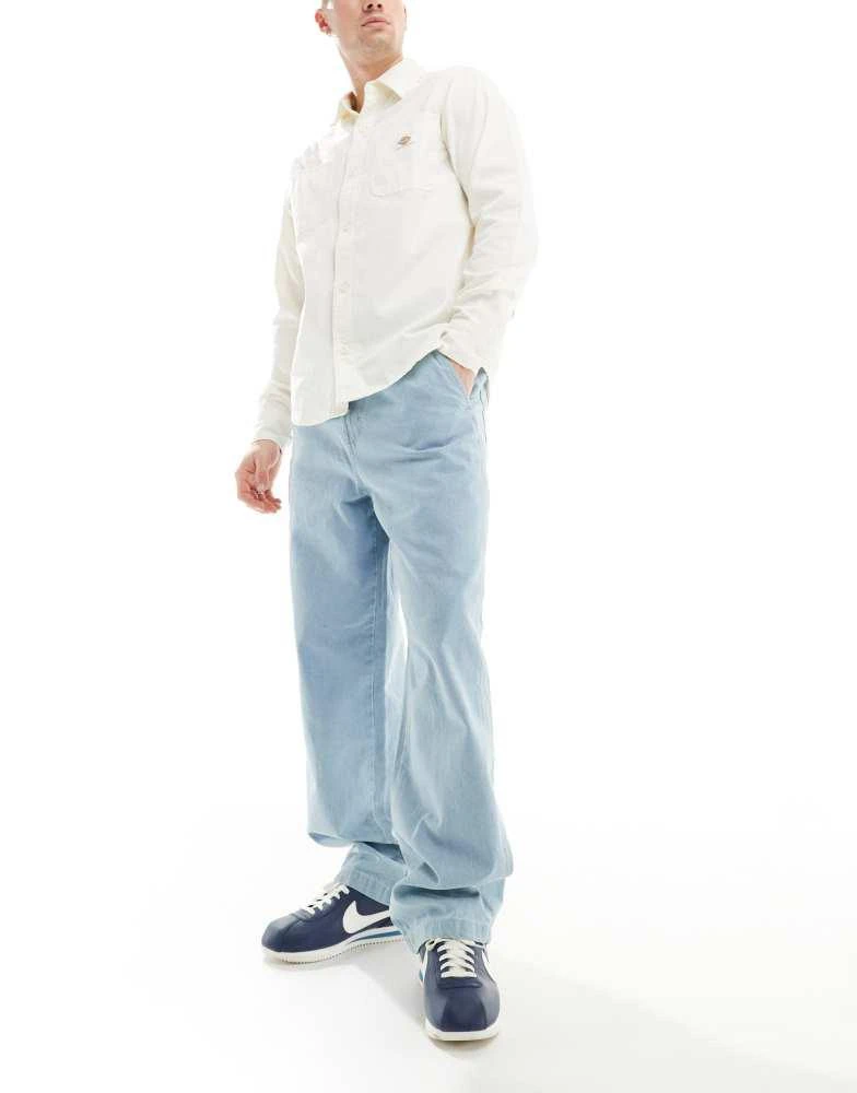 DICKIES Dickies madison denim baggy fit jeans in light blue 1