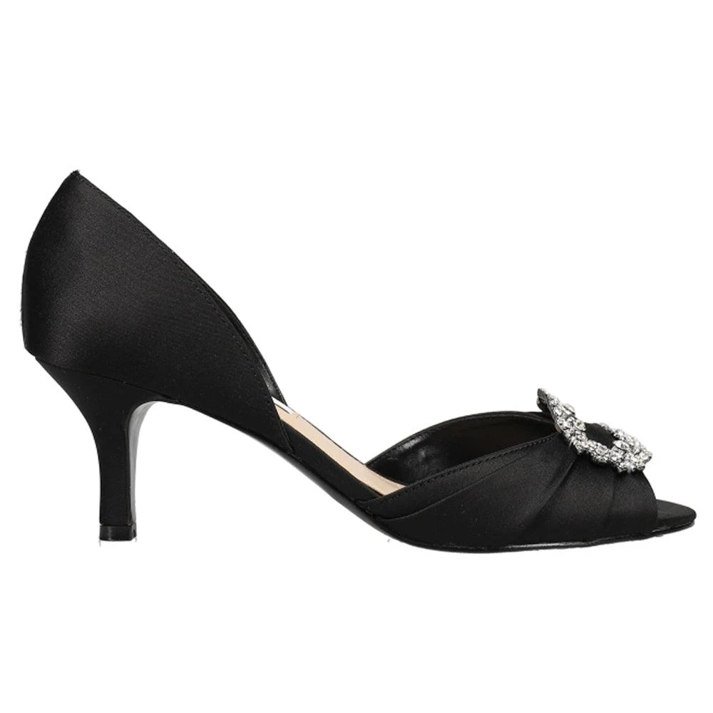 Nina Corrine Rhinestone Peep Toe Evening Pumps 1