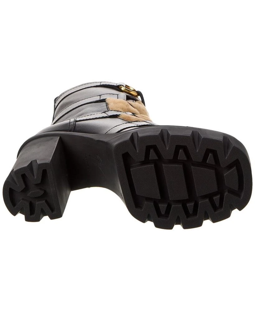 Giuseppe Zanotti Cubelibre 80 Leather & Shearling Boot 4