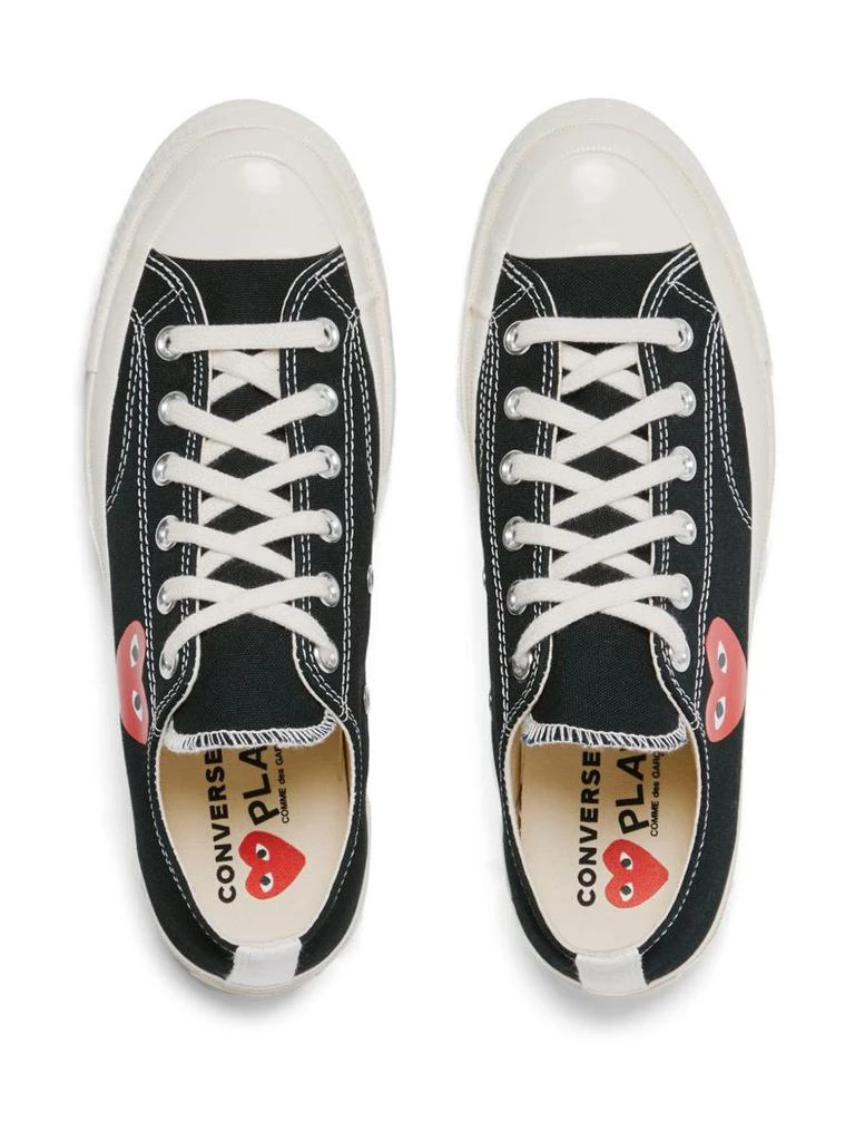 Comme des Garcons Comme Des Garçons Play Cotton Sneakers In Black 3