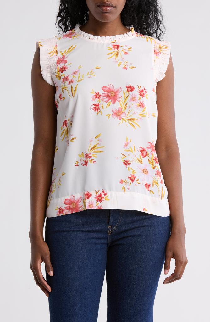 DR2 by Daniel Rainn Smocked Sleeveless Top