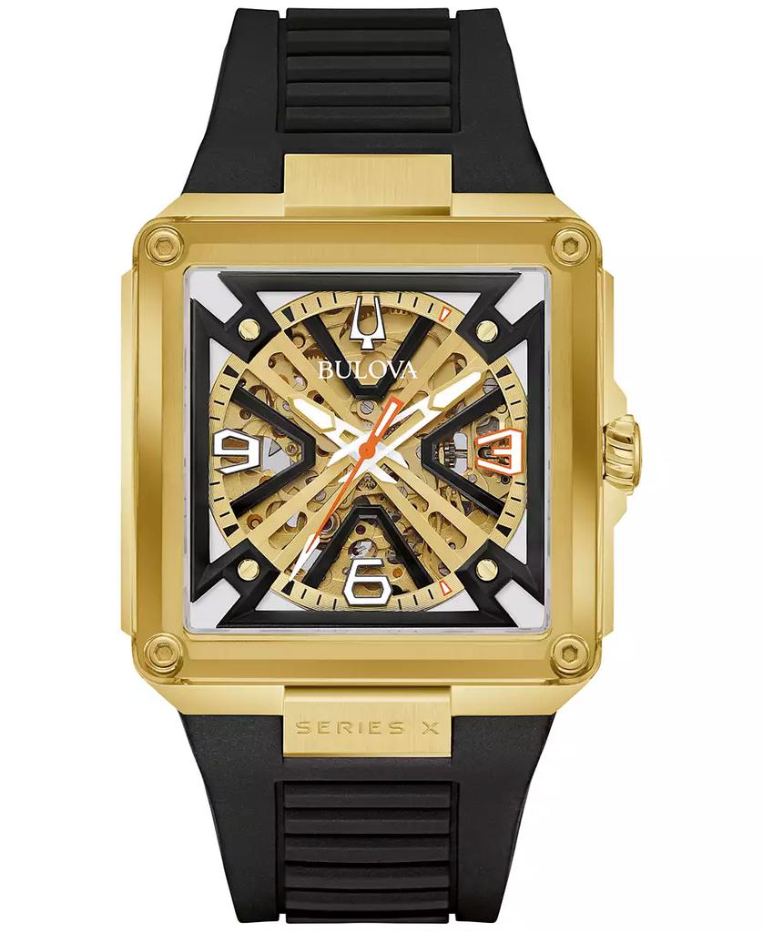 Bulova Limited Edition 150th Anniversary Marc Anthony Men's Series X SE Automatic Black HNBR Rubber Strap Watch 39mm