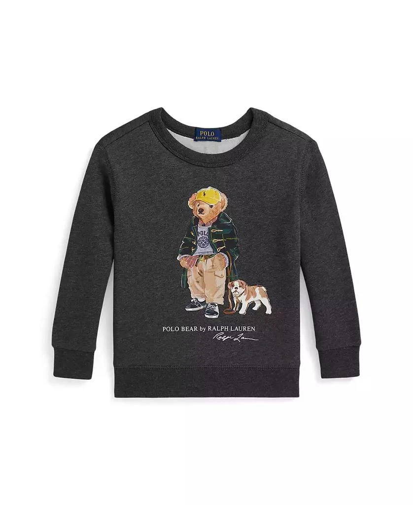 Ralph Lauren Toddler and Little Boys Polo Bear Heathered Fleece Sweatshirt 5