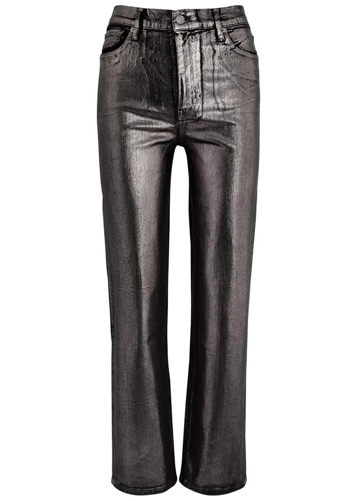FRAME Le Sleek metallic straight-leg jeans 1