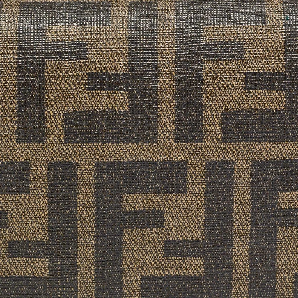 Fendi Fendi Tobacco Zucca Coated Canvas Trifold Flap Continental Wallet 8