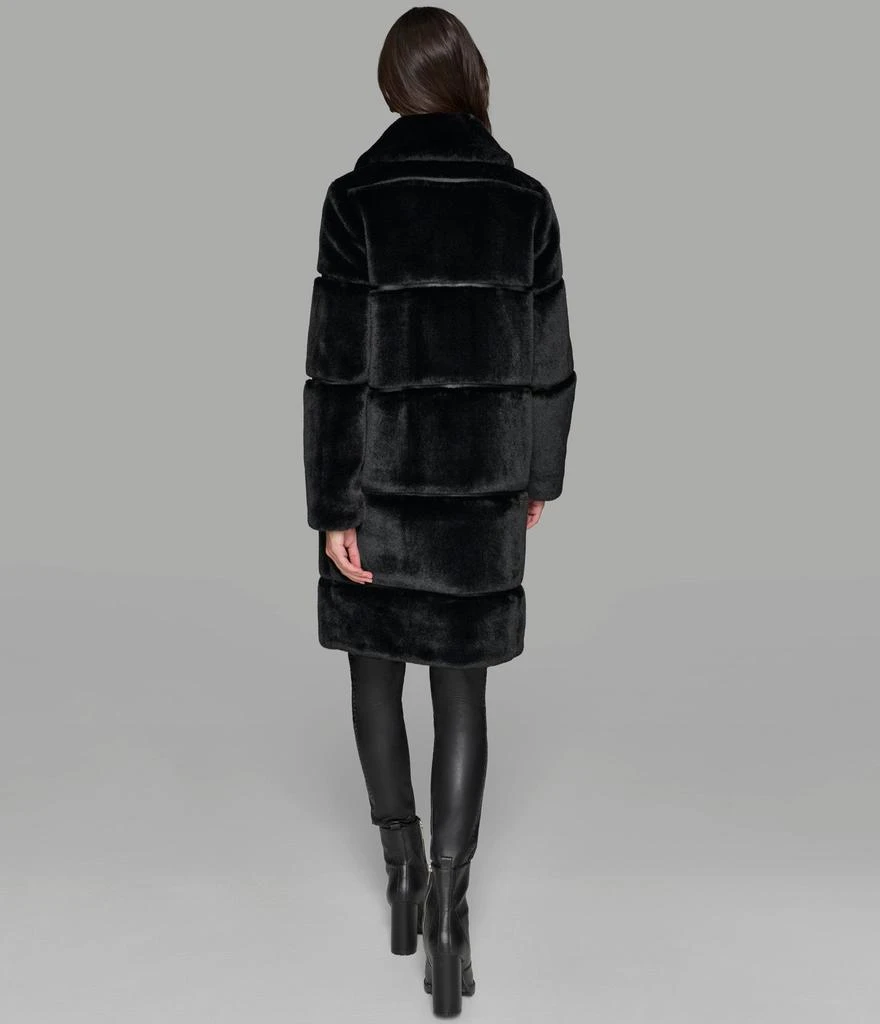 Karl Lagerfeld Paris LONG CHANNEL FAUX MINK COAT 2