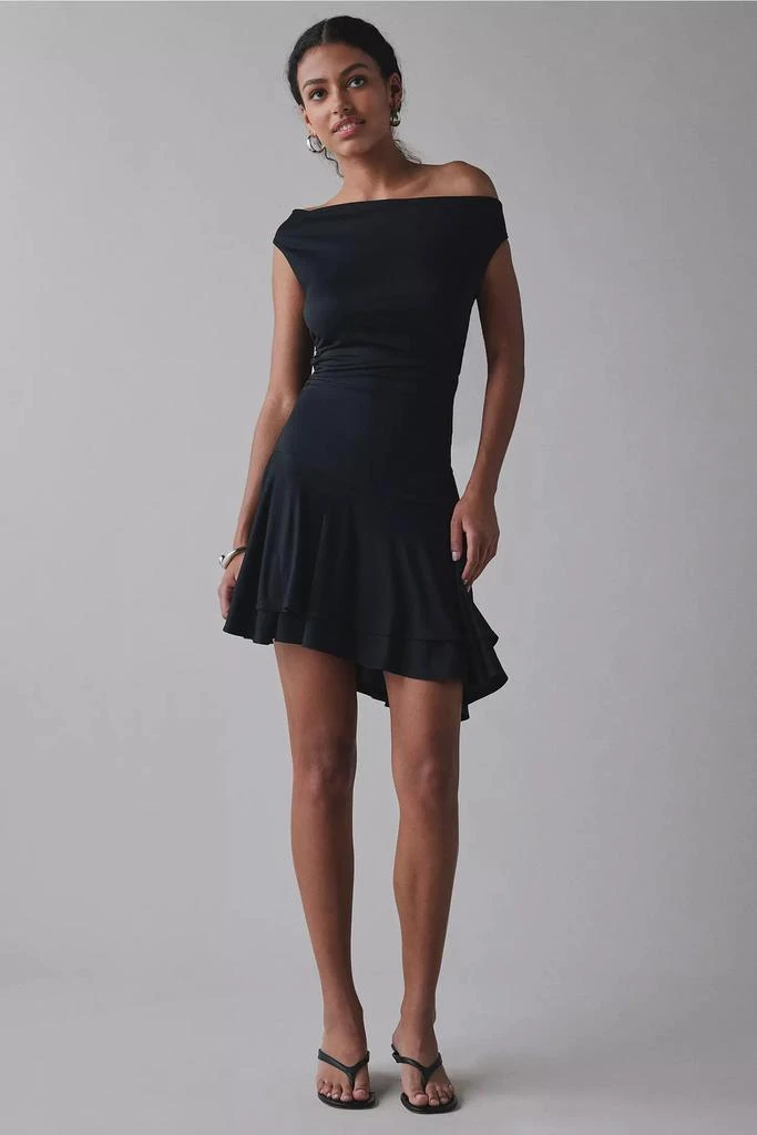 Urban Outfitters UO Happy Hour Asymmetrical Off-The-Shoulder Mini Dress 2
