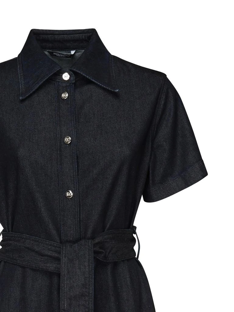 Dolce & Gabbana Dolce & Gabbana Belted Denim Shirt Dress 3