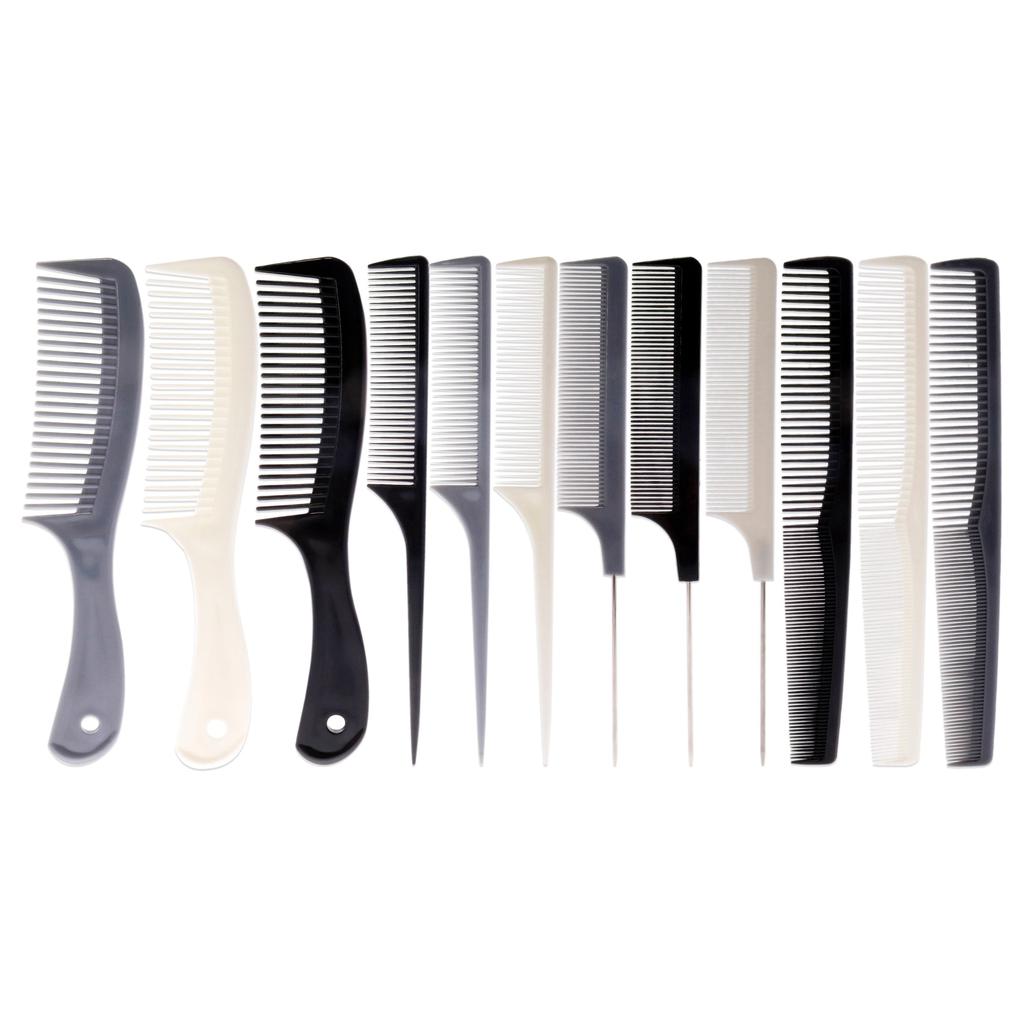 Aristocrat Assorted Color Professional Comb Set For Unisex 12 Pc Comb