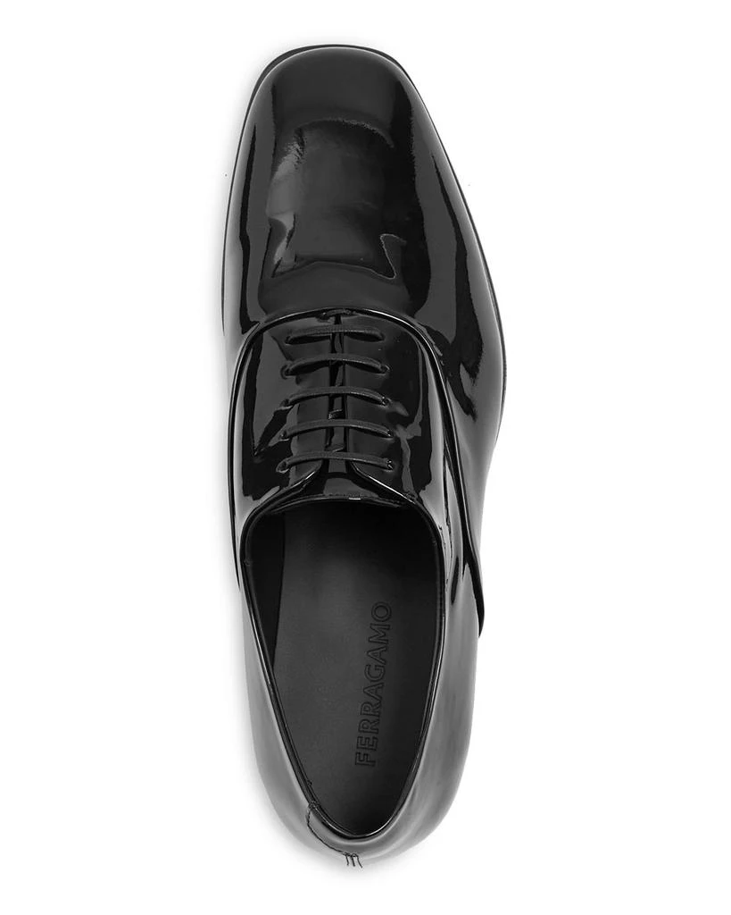 Salvatore Ferragamo Men
s Denzel Patent Leather Oxford Shoes 2