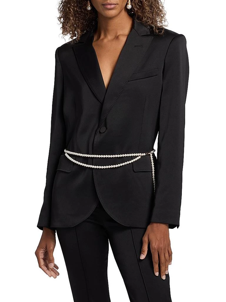 Generation Love Martina Stretch Satin Belted Blazer 3