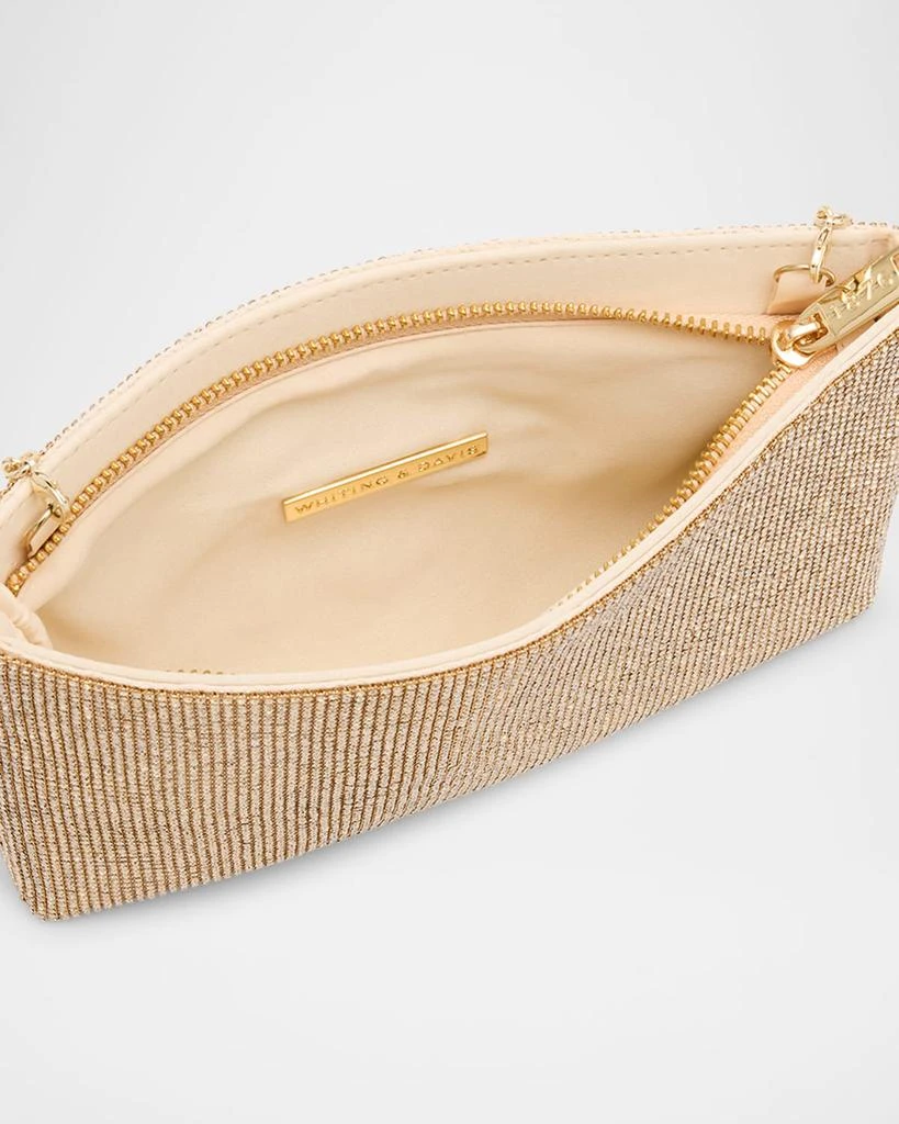 Whiting & Davis Lainey Mesh Brass Clutch Bag 4