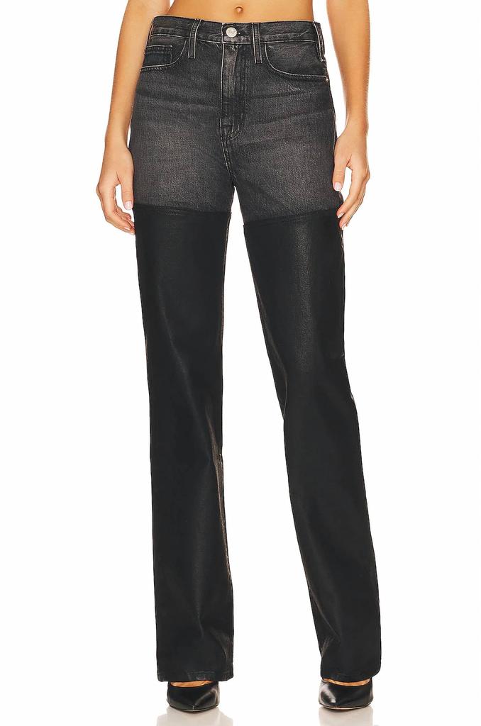 HAIKURE Wide-Fit Black Organza Overlay Pants - Jeans