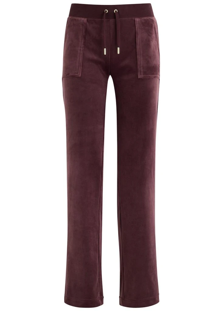 Juicy Couture Del Ray logo velour sweatpants 1