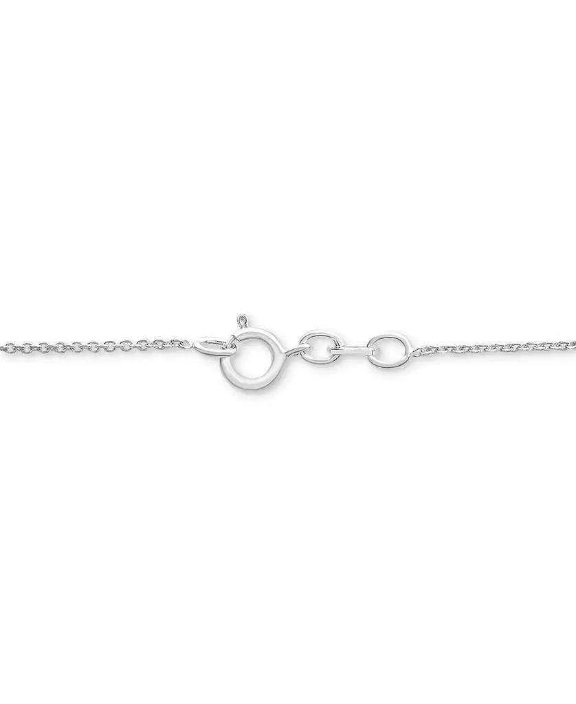 Macy's Diamond Teardrop Halo Cluster 18" Pendant Necklace (1/4 ct. t.w.) in Sterling Silver, Created for Macy's 5