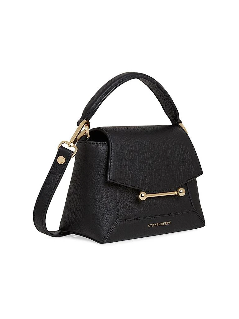 Strathberry Nano Mosaic Grain Leather Top Handle Bag 1
